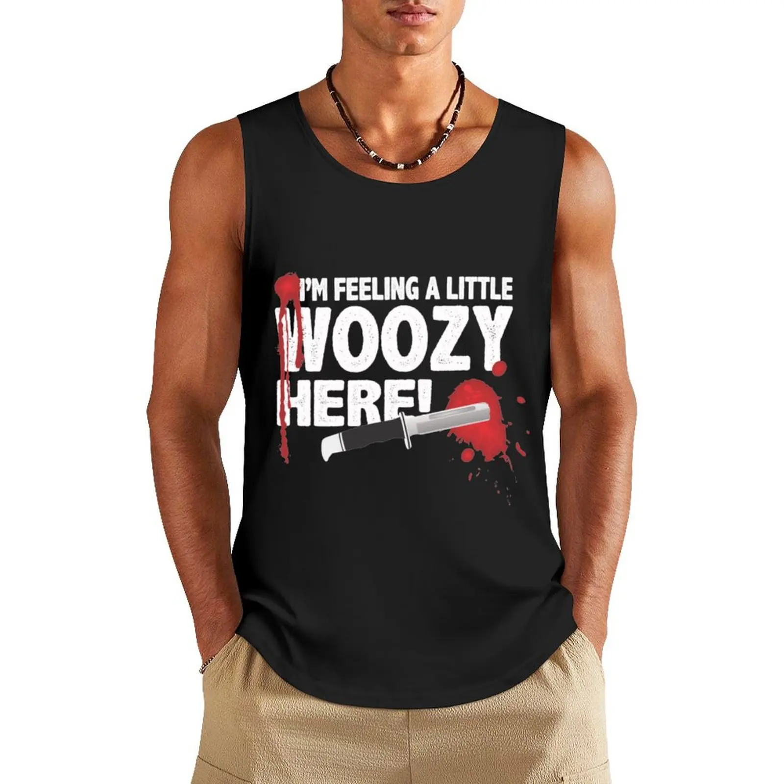 I'm feeling a little woozy here Tank Top male top Sports shirt man Men sleeveless tee men gym clothing