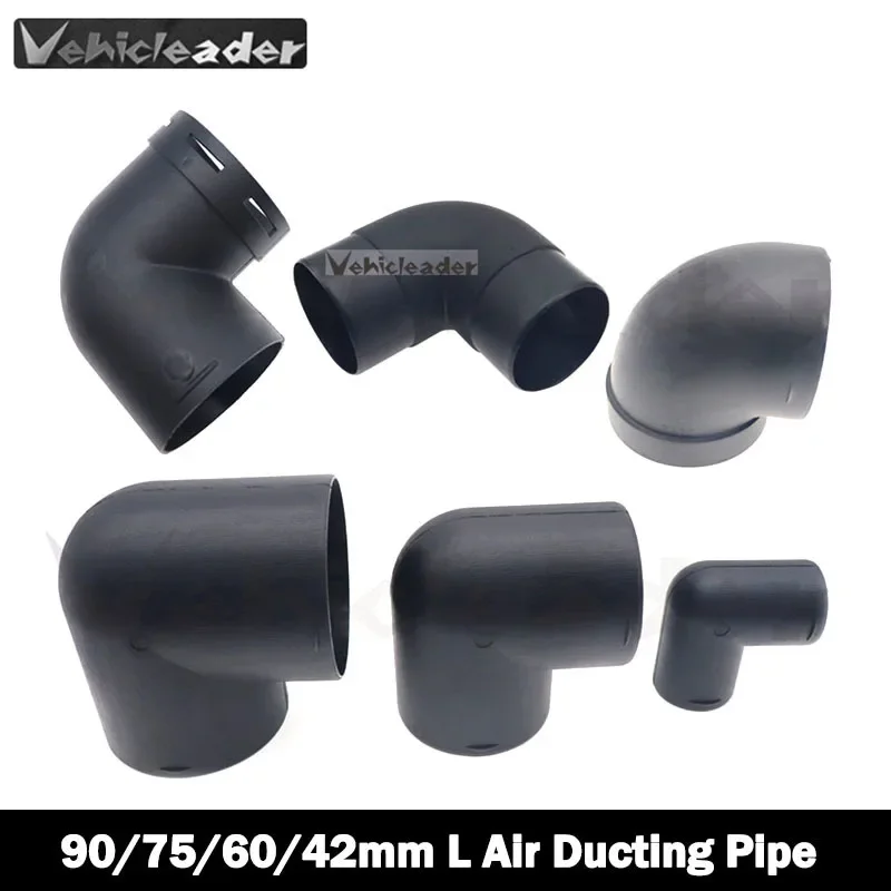 42/60/75/90mm Plastic L-Shaped Air Pipe Elbow Outlet Connector For Webasto Eberspaecher Diesel Parking Car Heater Accessories