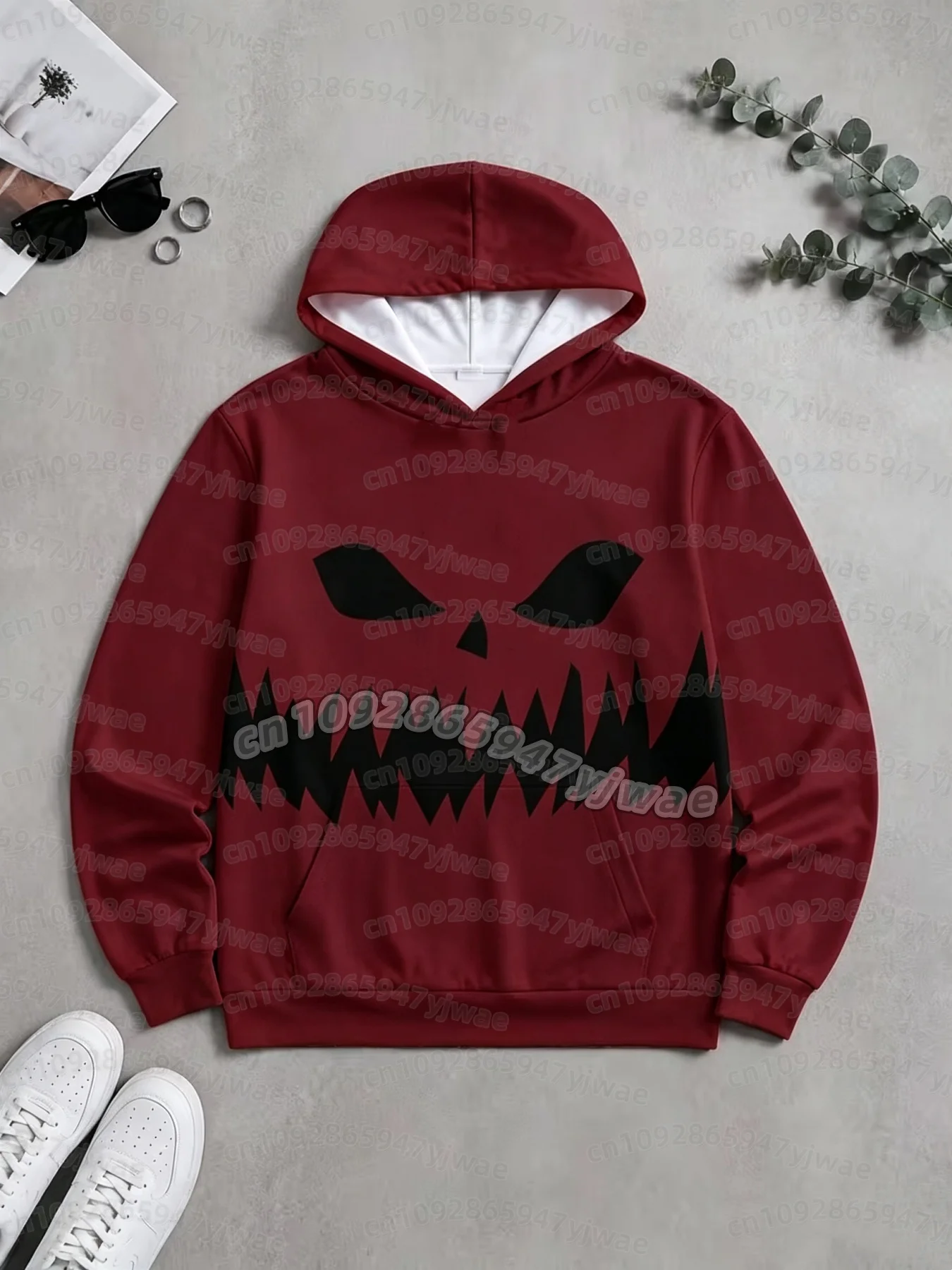 26 Winter Jungen Cosplay Halloween Kürbis Erwachsene Kinder Kapuzenpullover Unisex Sport Herren Damen Weihnachtsmann Cosplay Kinder Kapuzenpullover – Detail 7