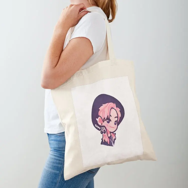 『 TXT 』Pink Haired Yeonjun Tote Bag reusable grocery bags tote bags aesthetic tote bag woman women bag