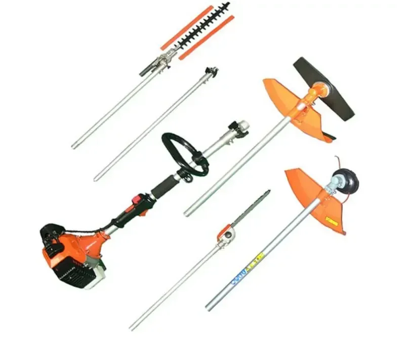 

4 in 1 Multifunctional Garden Tool Set 32cc Gasoline Power Pole Saw, Pole Pruner, Hedge Trimmer and Brush Cutter