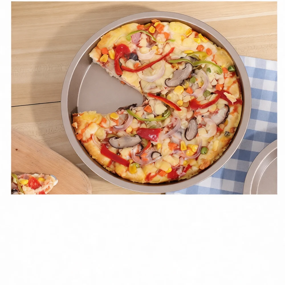 カーボンスチール製丸型ピザパン ノンスティックベーキングトレ - Pizza Stone Baking のレビューと価格