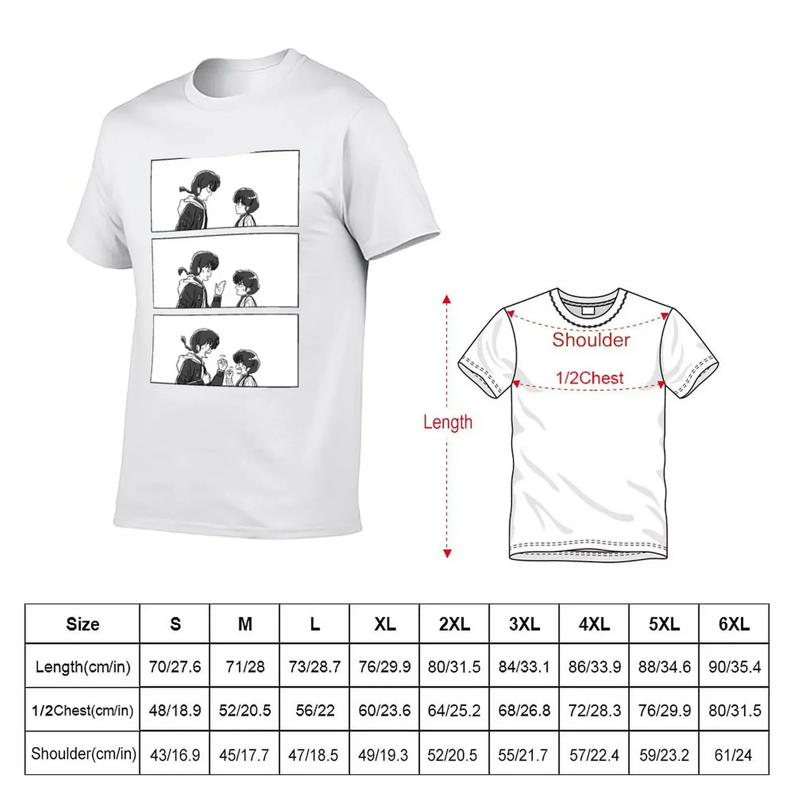 Ranma - Akane Tendo arguing Special Edition T-Shirt custom t shirt rapper graphic tees hippie clothes plus size men clothing