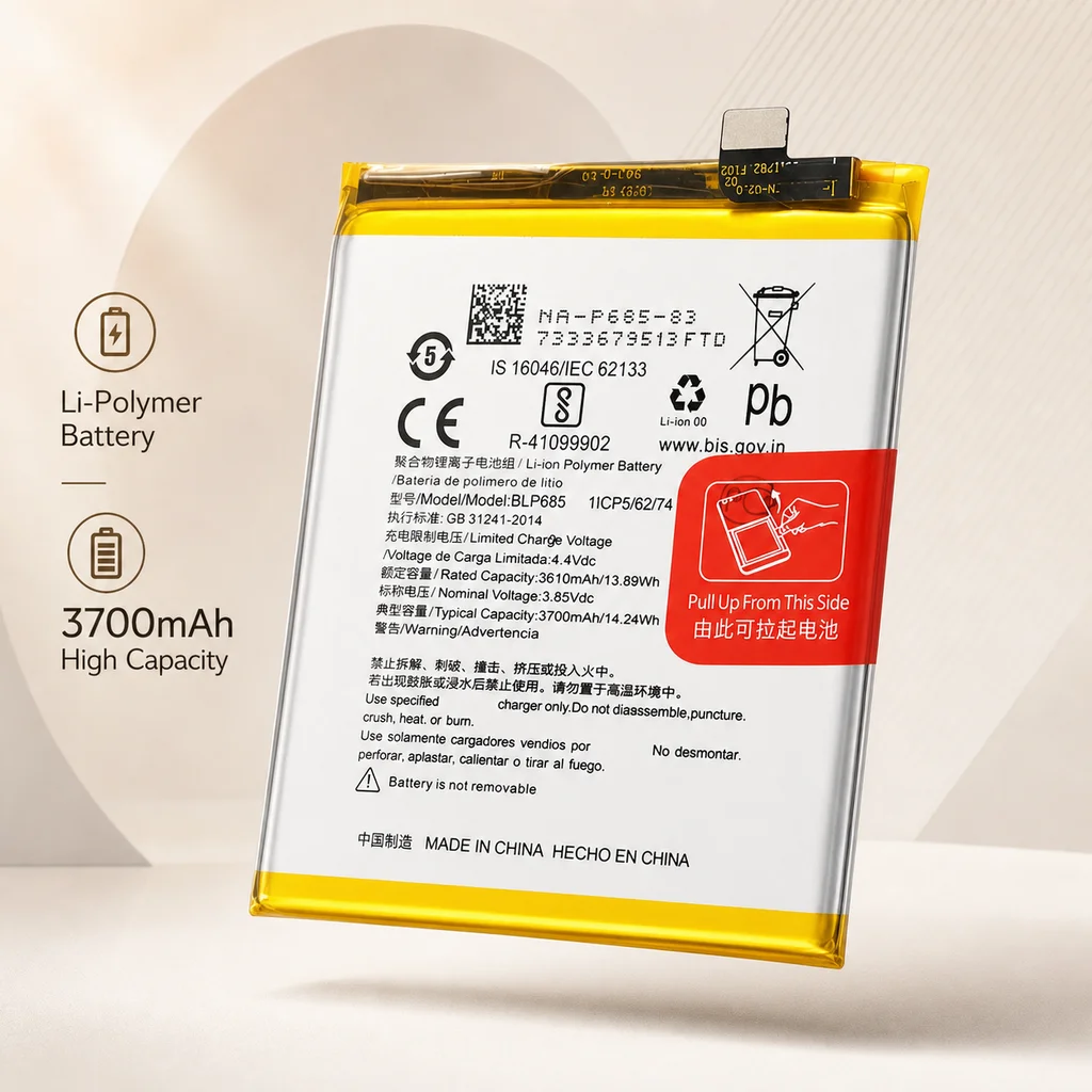 Premium Replacement Battery BLP685 3700mAh For OnePlus 6T 7 A6010, High Capacity Phone Repair Battery Cell for Smartphone