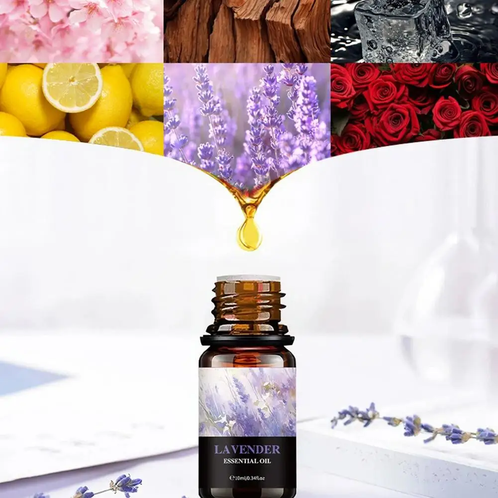 Natural Plant Essential Oil 10ml Eucalyptus Lavender Bergamot Vanilla Peppermint Aroma Essential Oils For Car Diffuser
