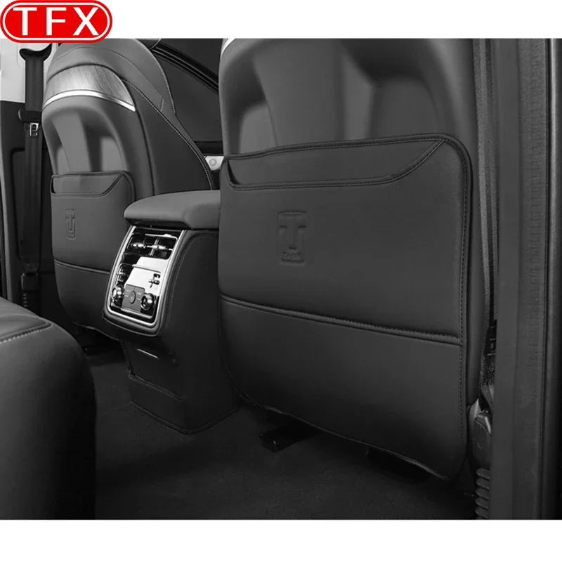 For GWM Tank 500 Great Wall 2022-2024 Car PU Leather Anti Kick Mat Pad Anti-kick Protector Mats Seat Back Protector Accessories