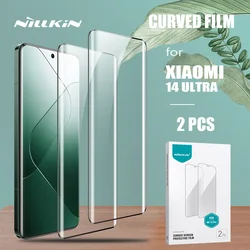 Original Nillkin 2pcs/Kit for Xiaomi Mi 14 Ultra Film Impact Resistant Soft Full Curved Cover Screen Protector for Xiaomi 14 Pro