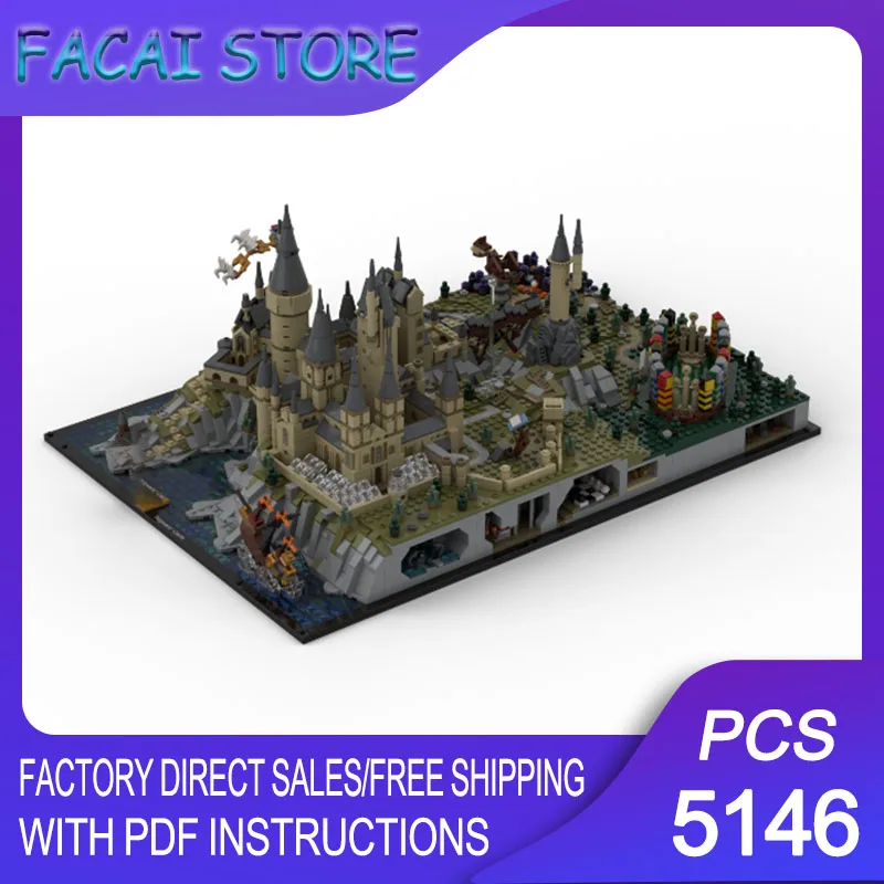 

Moc Building Bricks Castle and Grounds Modification and Expansion Model Technology Blocks Christmas DIY Toy Construction Gifts