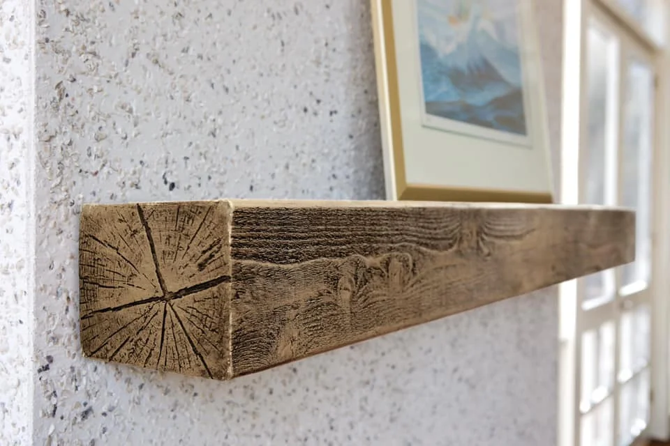 Premium Artificial Wood Ceiling Beams - Waterproof polyurethane trim beams for country, farmhouse and cottage interiors