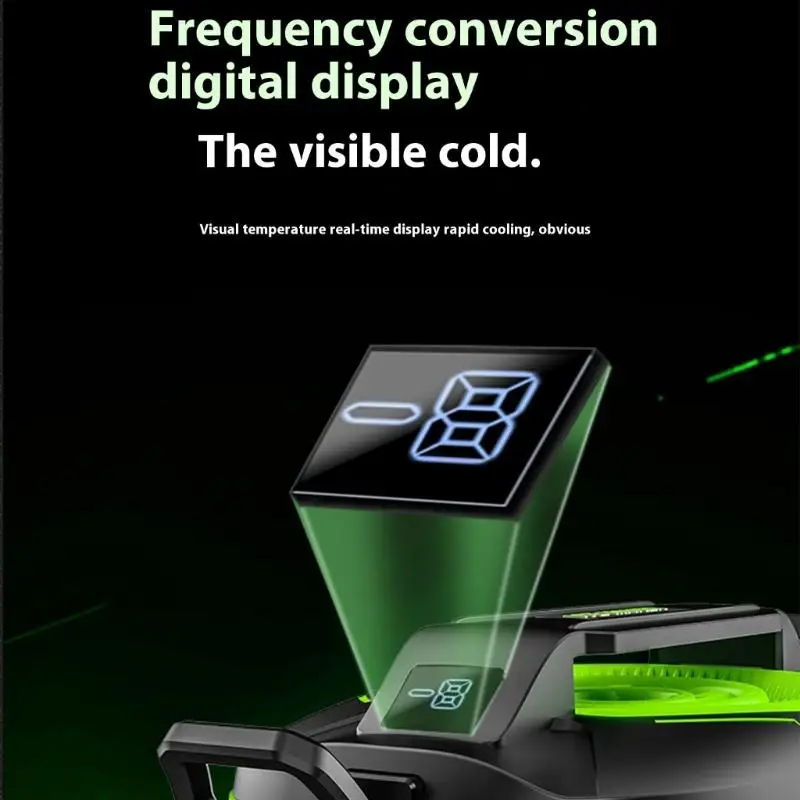 Semiconductor Radiator with LED Light 3 Gear Cooling Fan D2RC