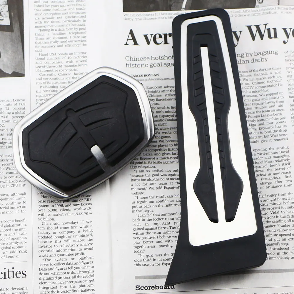 Car Accelerator Pedals for BMW X1 X2 F48 F39 F45 F46 F40 1 2 Series MPV 220i LHD Brake Pedal Cover Stainless Steel