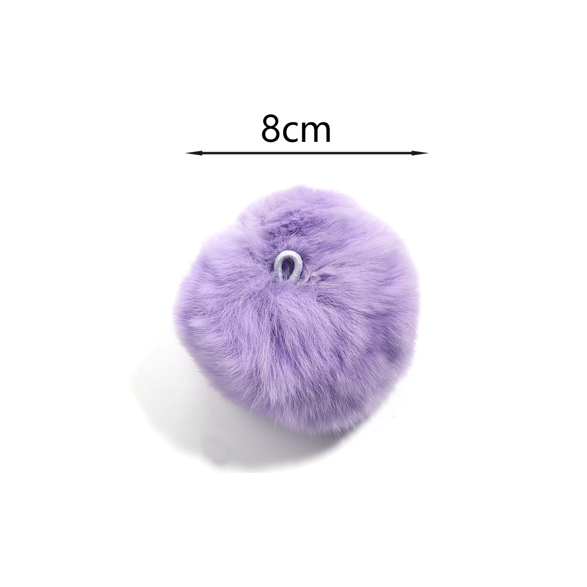 1Pcs/Lot 8cm Genuine Mink Fur Covered Ball Beads Colorful Charm Pompom Beads For DIY Crafts Materials Ornament Making Supplies
