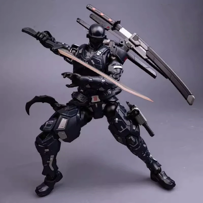22cm Super Black Warrior SC001 Snake Eyes Action Figure 1/10 Mecha