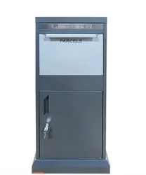 Large Metal Outdoor Apartment Waterproof Free Standing Package Box Parcel Mail Boxes Letterbox Parcel Drop Mailbox