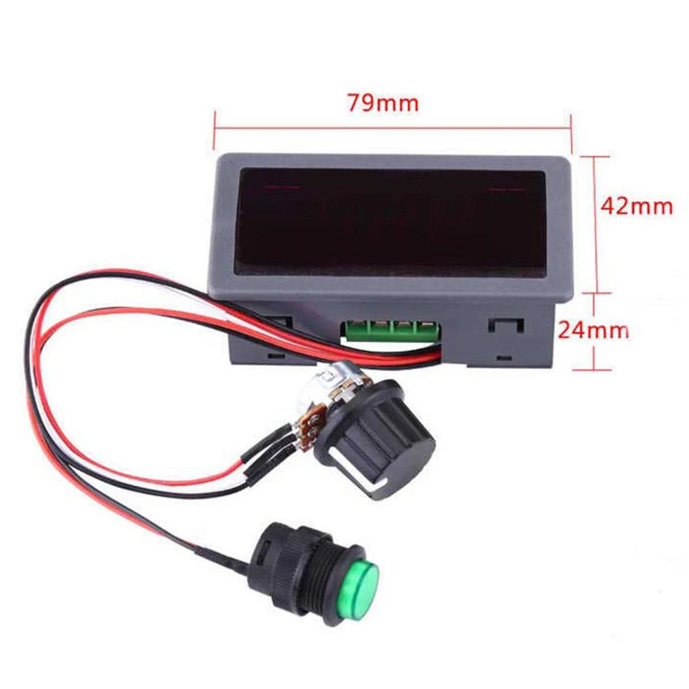 Panel Module DC Motor Controller For Hobby LED Numeric Display Industrial Rotary Knob Stepless Regulation Panel