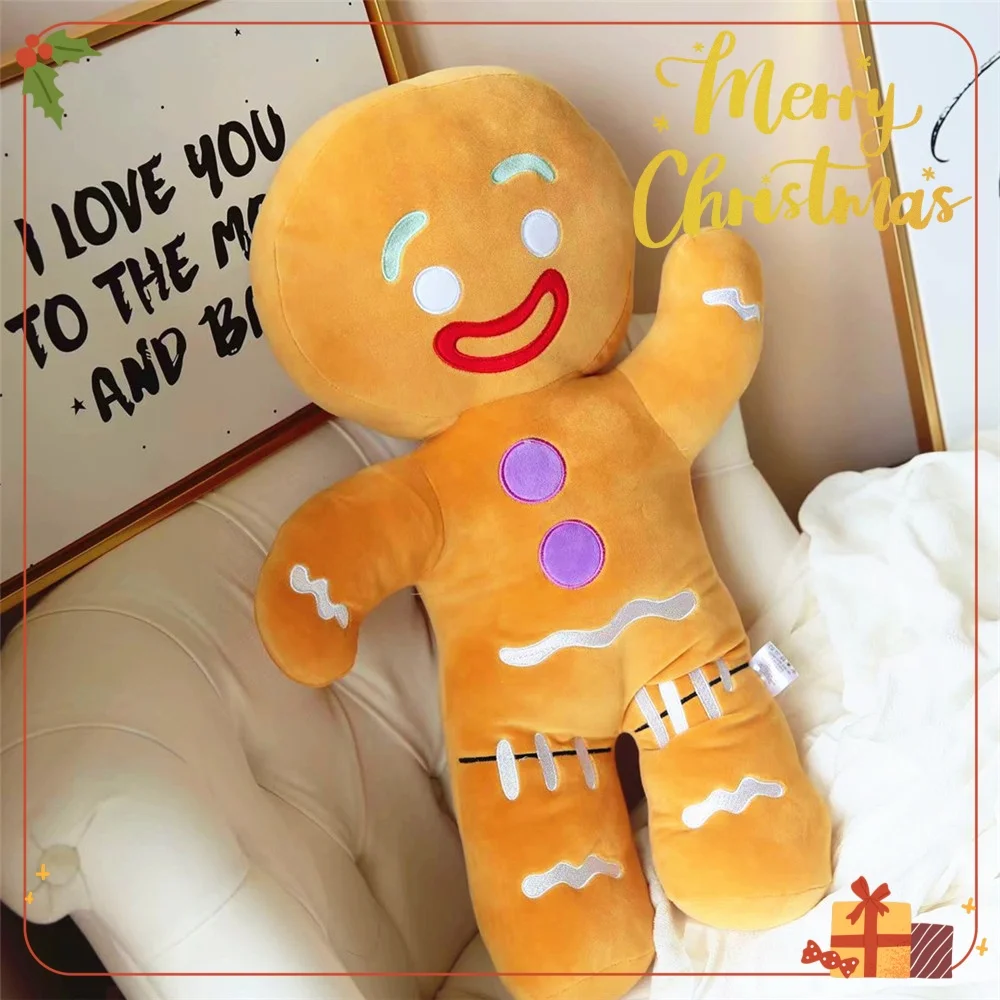 

Новый пряничный человечек, плюшевая игрушка, печенье, пелуче, мягкая кукла, декор для комнаты, Рождественский декор, рождественские подарки для детей