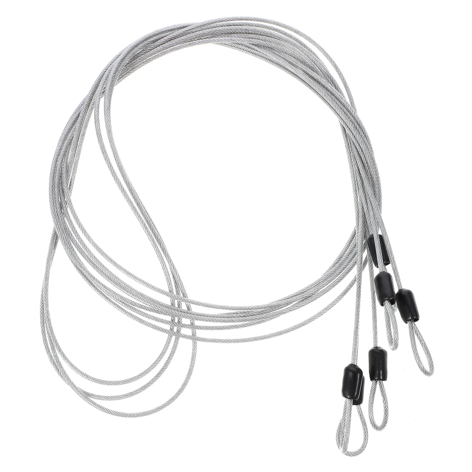 3pcs 2M 50M Long Braided Stainless Steel Wire Rope For Cable Railing Stair Aisle Projects Corrosion Resistant Hard Rope