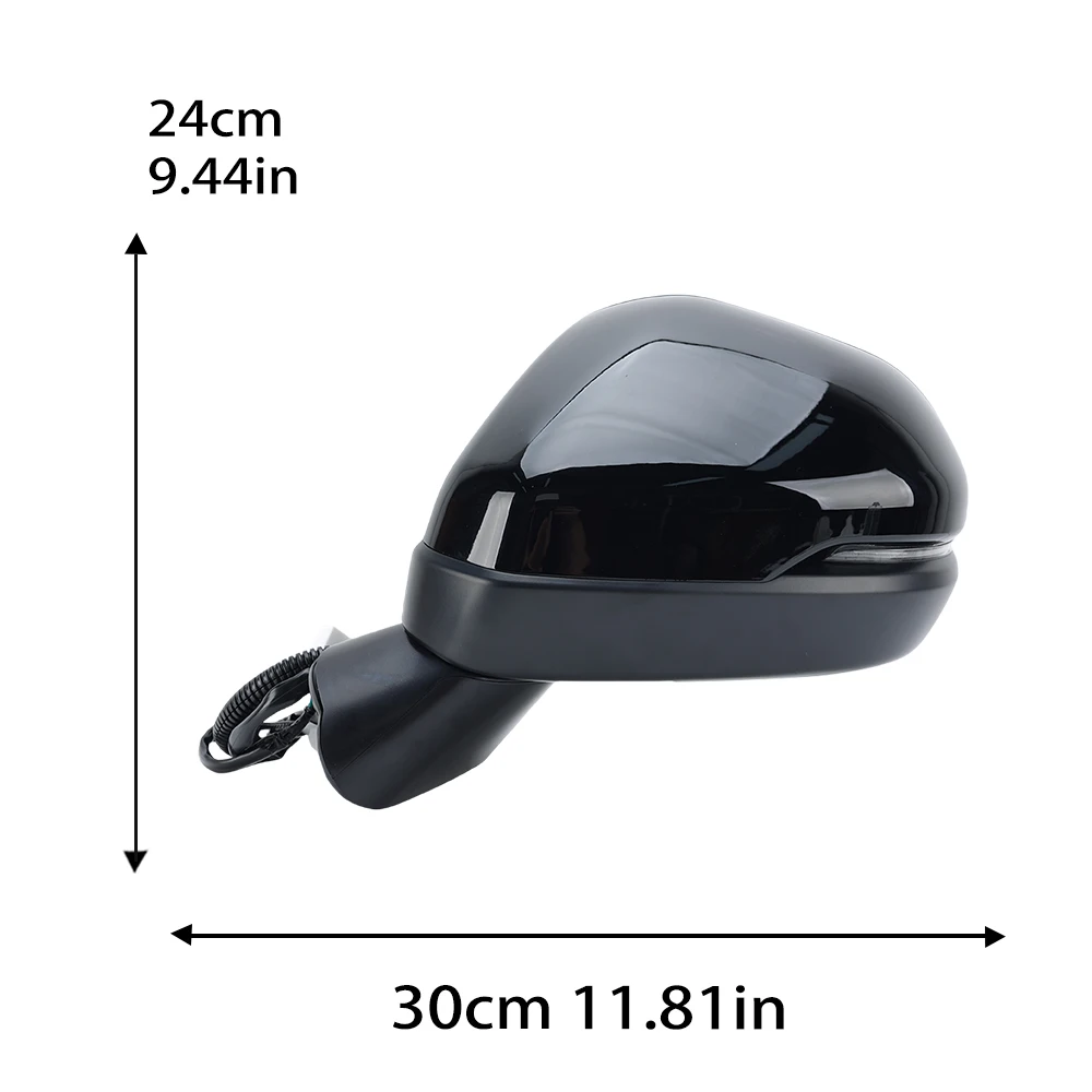 5 Pins Door Rearview Mirror Assembly For Honda HRV 2023-2025 Black Manual Folding Turn Signal Light Wing Mirror Car Accessories