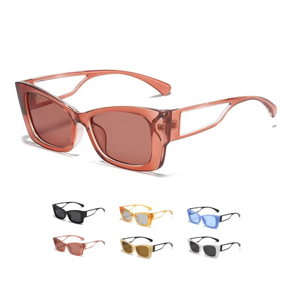 

Cool Large Trendy Sunglasses UV400 Protection PC Rimless Frame Shades Square Sun Glasses for Women & Men