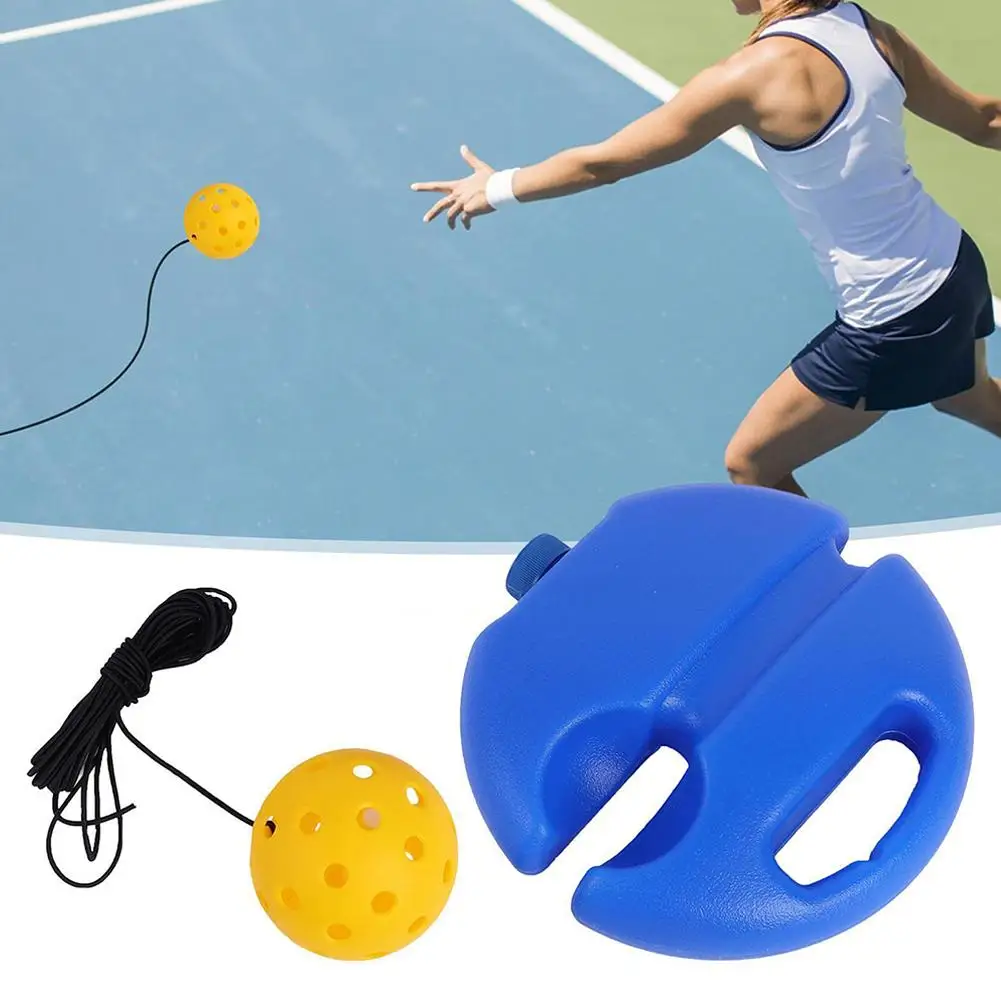 Pickleball Trainer Tennis Trainer Rebound Ball With String Tennis Tool Training Exercise Baseboard Dampener Study Equipment V3j2