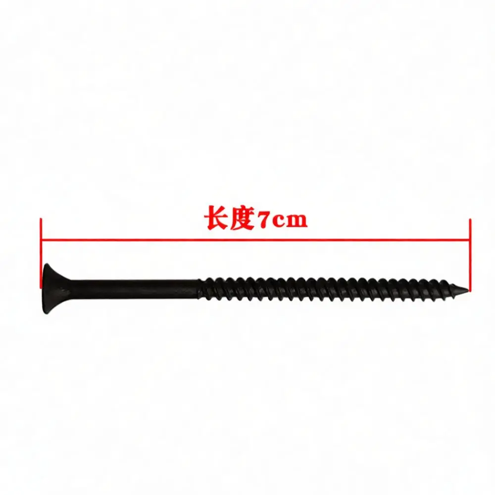 Industrial Grade Black Drywall Screws M3 5mm Phillips Head Self Tapping Fasteners For Construction Renovation Gypsum Board