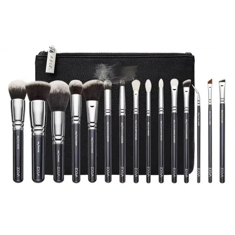 

15 Brown/black Brushes Loose Powder Blusher Eye Shadow Eyebrow High Gloss Makeup Brush