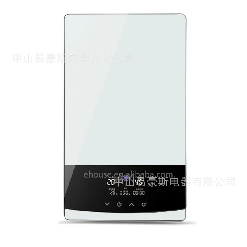 Manufacturer hot water shower water heater touch panel control intelligent electric water heater 10kw instant constant