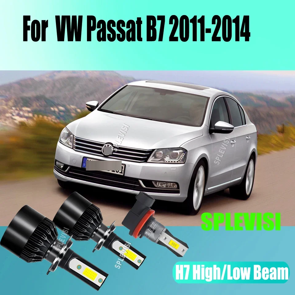The Proven Performance of  LED Headlight Hi Low Fog H7 H7 H11 Bulbs Kit For VW Passat B7 2011 2012 2013 2014