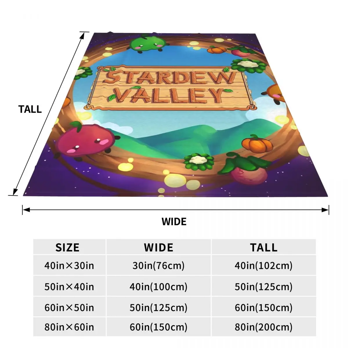 بطانية Stardew Valley للأريكة، بطانية قطيفة ناعمة ومريحة، مقاسات متعددة لجميع المواسم