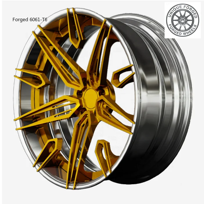 

High Quality 17 18 19 20 22 23 24 25 26 Inch Forged Aluminium Alloy Wheels 6061-T6 Five Spokes