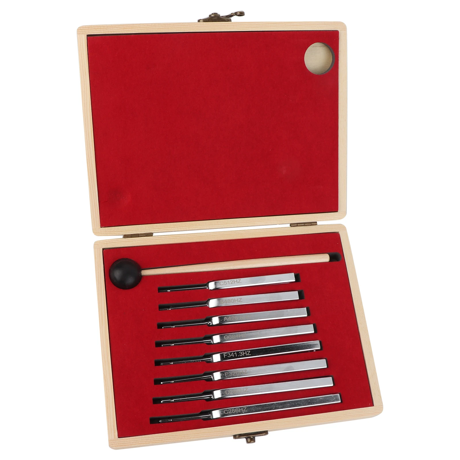

8pcs Tuning Fork Set 256-512HZ Steel Tuning Fork Set For Healing Chakra Sound Therapy Keep Body Mind Spirit Harmony Medical Tool