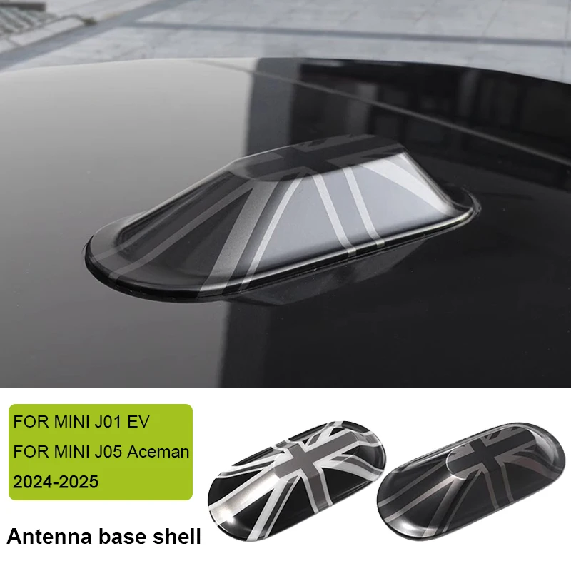 Car Antenna Base Decoration Cover Trim Sticker for Mini Cooper E SE J01 EV J05 Aceman 2024 2025 Exterior Styling Accessories