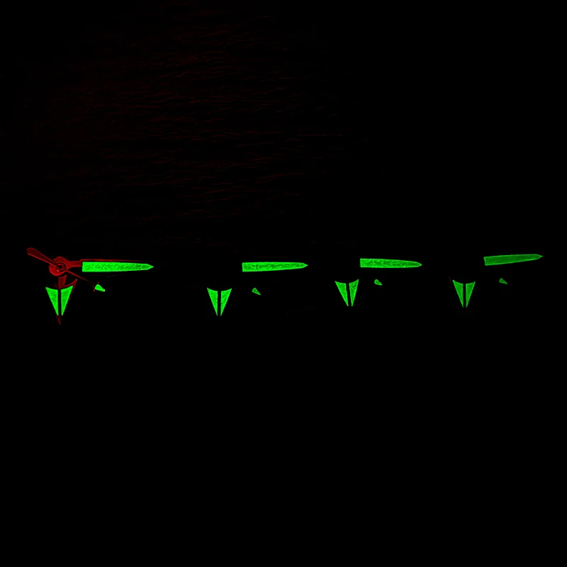

High quality Watch Hands Green Luminous Hands 7.5 mm*12.5 mm*12.5 mm For NH35 NH36 4R35 4R36 7S26 Movement Men Watch Case Parts