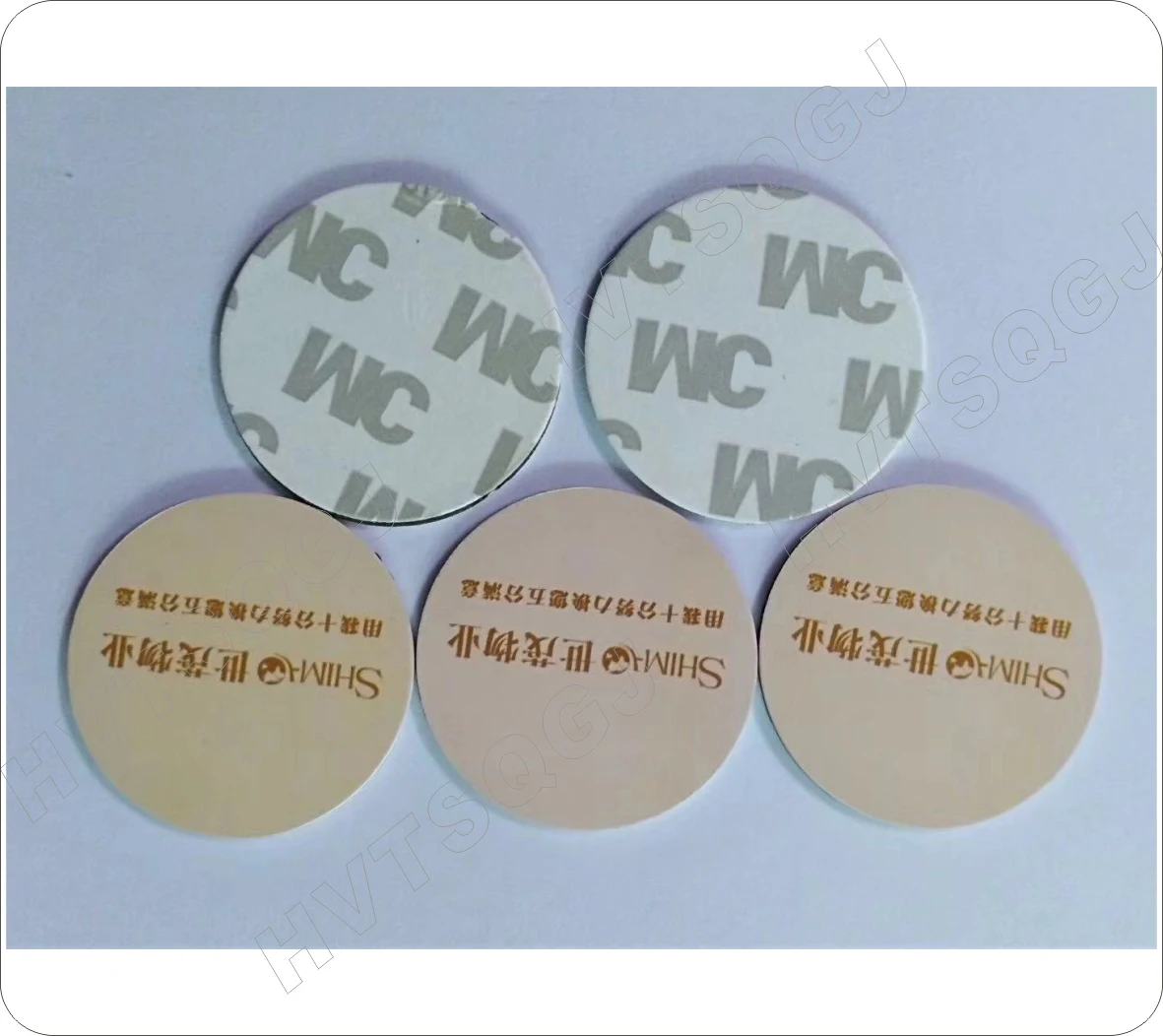 200 /500 Uds T5577 RFID Chip inteligente moneda tarjeta pegatina 125kHz 25mm etiqueta regrabable Token llave regrabable E m 4305 insignia