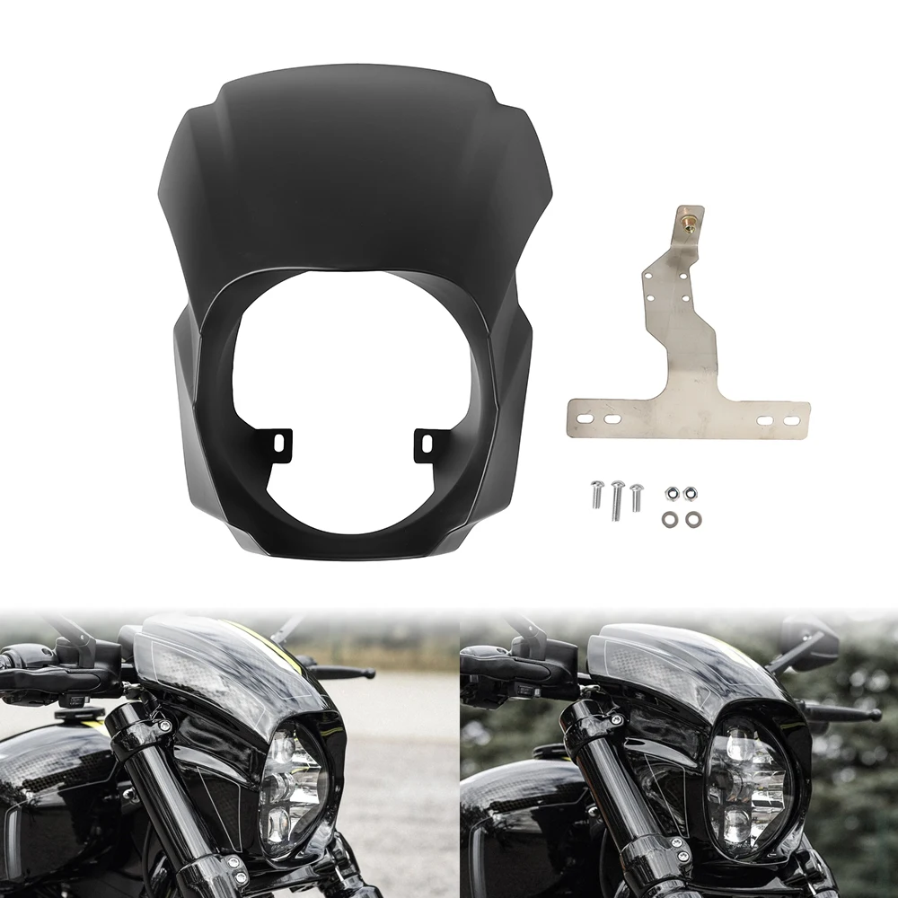 For Harley Softail Breakout FXBRS FXBR 2018-2022 Windshield Cowl Cover Motorcycle Front Headlight Fairing Cover