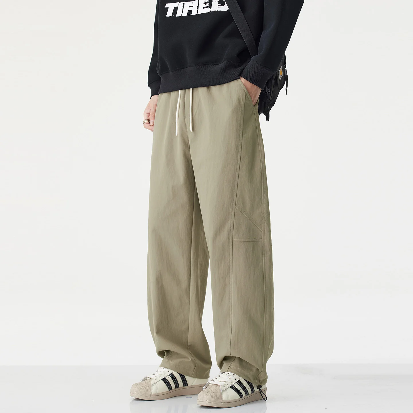 

N Cutlass Slacks Men's Slacks Loose Straight Leg 2025 Fall New Wide-legged Sport Cargo Pants