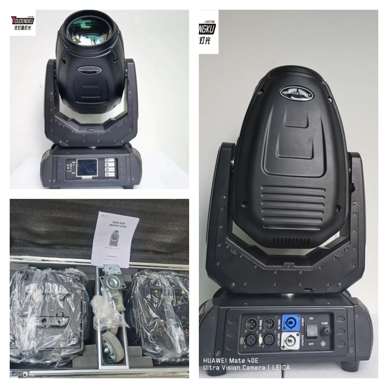 

2 pcs with flightcase 10r 280w sharpy beam spot pro digital moving head projector 280 lyre super beam sharpy moving head light