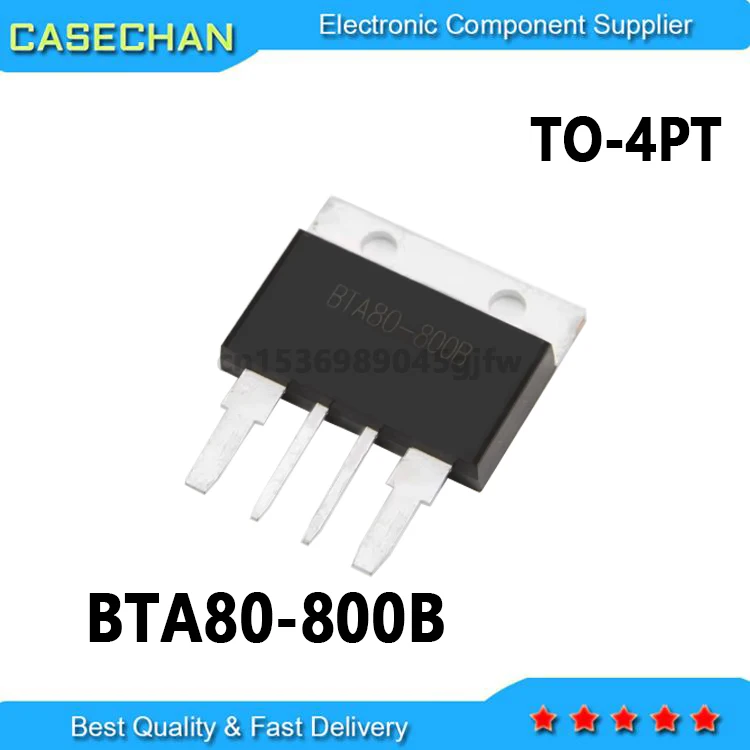 10PCS New and Original BTA80 BTA80-800B 80A 800V TO-4PT