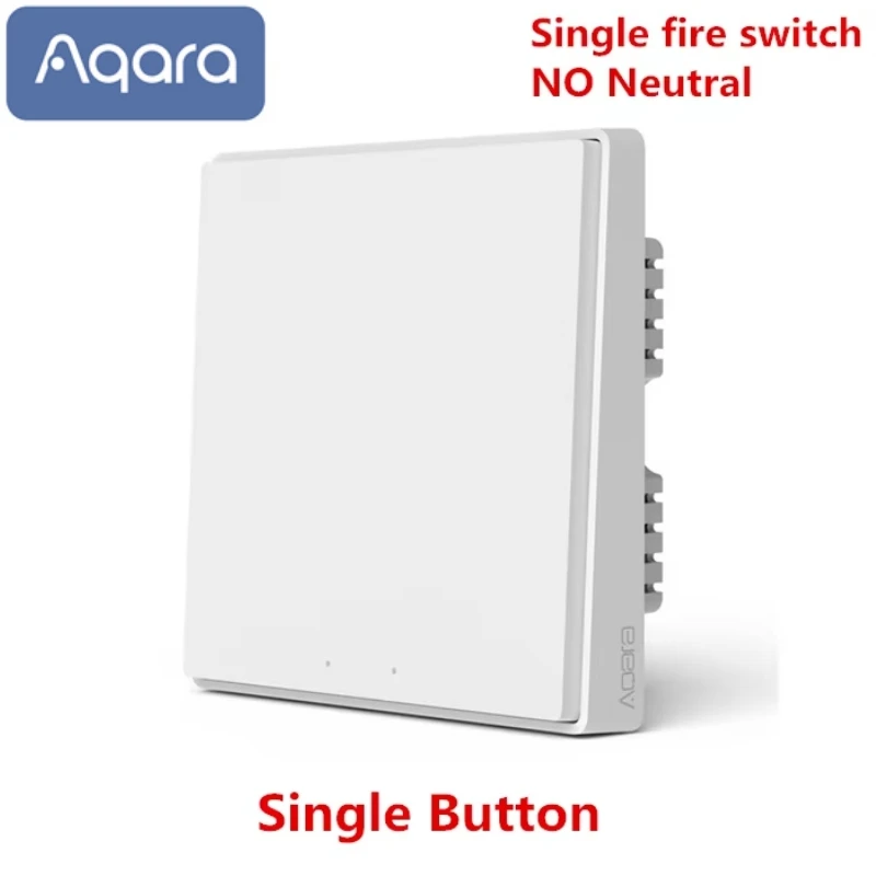 Aqara slimme wandbediening D1, Zigbee-verbinding, afstandsbediening voor lichtschakelaar, knop, 1/2/3-voudige schakelaar, compatibel met Mi Home en HomeKit-app.
