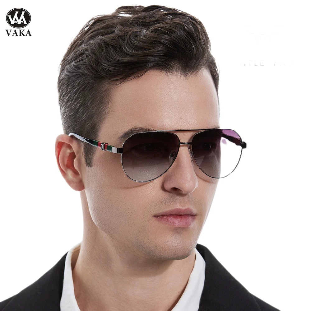 

New Vintage Men Polarized Gradient Sunglasses Brand Designer Classic Retro Big Frame Oversized Sun Glasses Male Driving Oculos