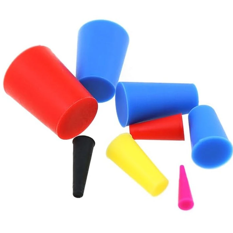 ABJI-105Pcs High Temperature Silicone Protection Plug Set 8 Sizes Colorful Tapered Silicone Plugs For Powder Coating