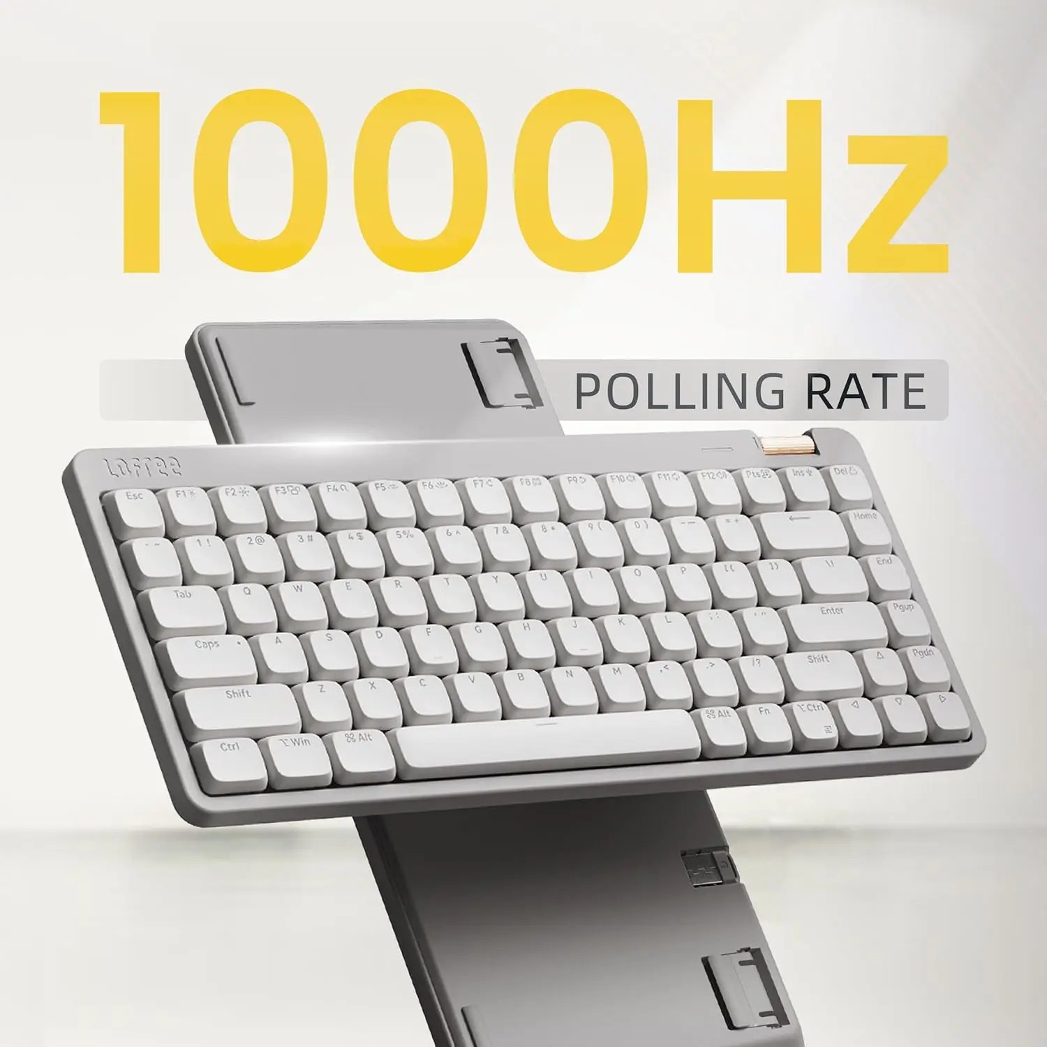 

84 Keys Low Profile Keyboard, 75% Swappable Rechargeable Wireless Keyboard with 2.4G Receiver, Bluetooth and Wired Connection