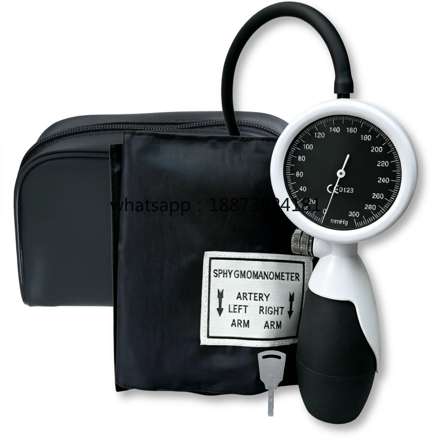 

Manual Aneroid Sphygmomanometer D-Ring Cuff Medical Pressure Gauge with Carrying Bag for Clinic Home Adult Elderly fast