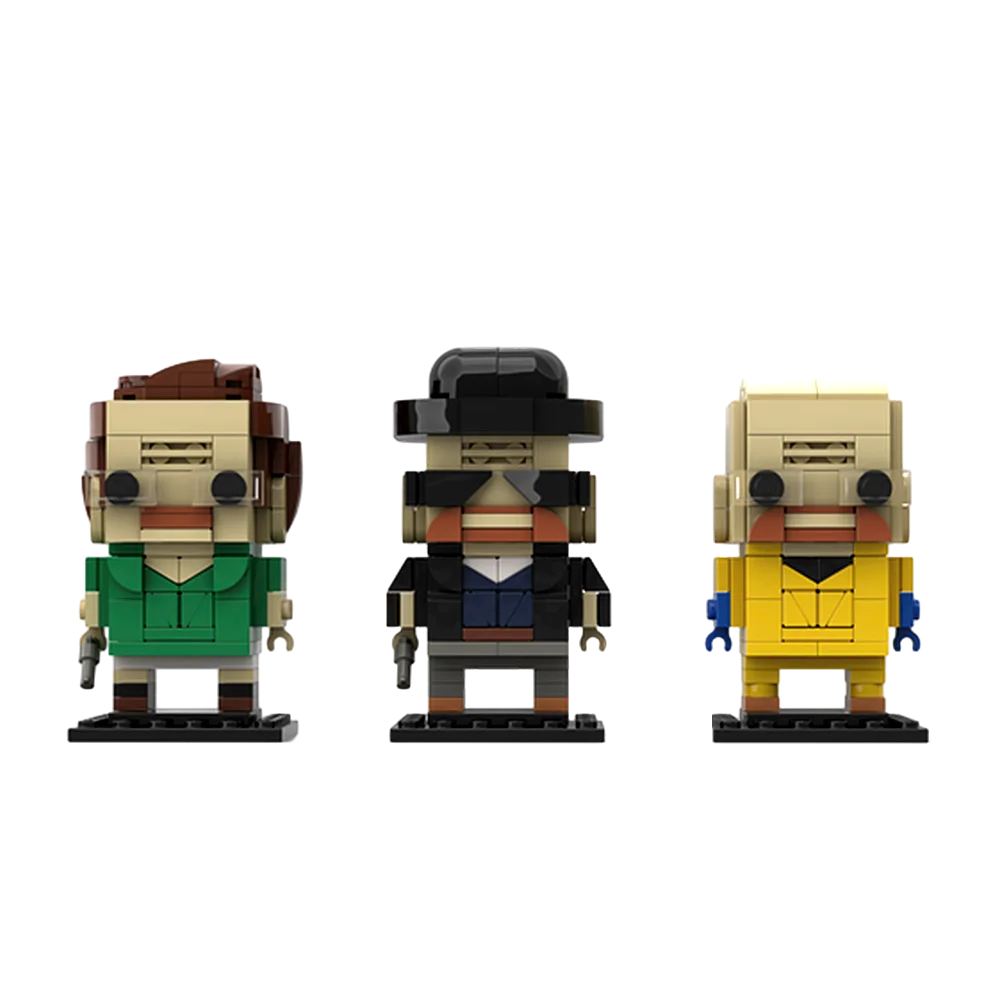 Moc Walter White Brickheadz Building Blocks Breaking Bad Drug Lord Heisenberg DIY Model Teacher Bricks Sets Kids Adult Toys Gift