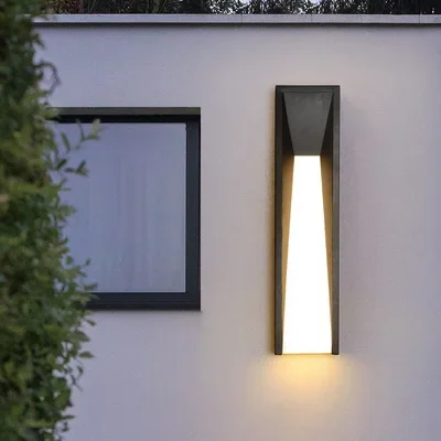 Square Sconce Lamp Outdoor Garden Porch IP65 Waterproof Up And Down Modern Outdoor Wall Light