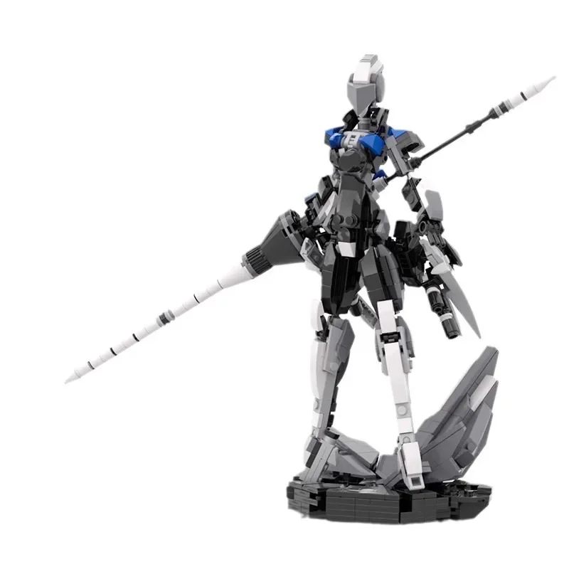 메카 소녀 전사 로봇 빌딩 블록 기계 군인 갑옷 모델 MOC 조립 벽돌 장식 어린이 크리 에이 티브 생일 장난감 선물