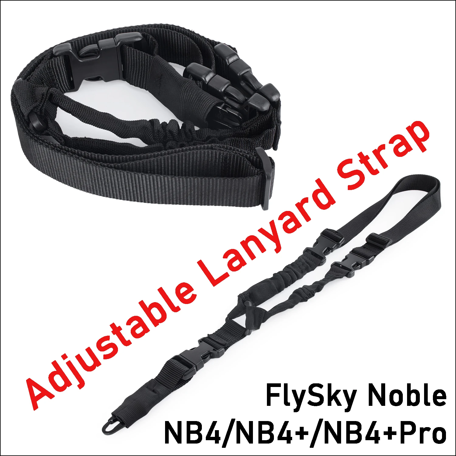 Remote Controller Adjustable Lanyard Strap for FlySky Noble NB4 NB4+ NB4+Pro Radio System Transmitter Hanging Belt Replacement