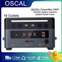 OSCAL Portable Power Station PowerMax 2400 Blackview 2400W  (Peak 4800W) 1872Wh LiFePO4 Battery Pure Sine Wave Smart APP Control