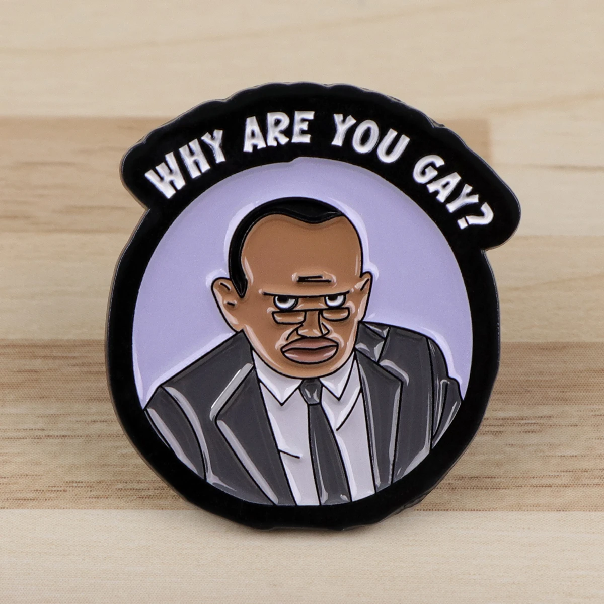 

"WHY ARE YOU GAY"Enamel Pins Cartoon Badges on Backpack Lapel Pins Brooches Funny Jewelry Cosplay Accessories Party Gifts Toy
