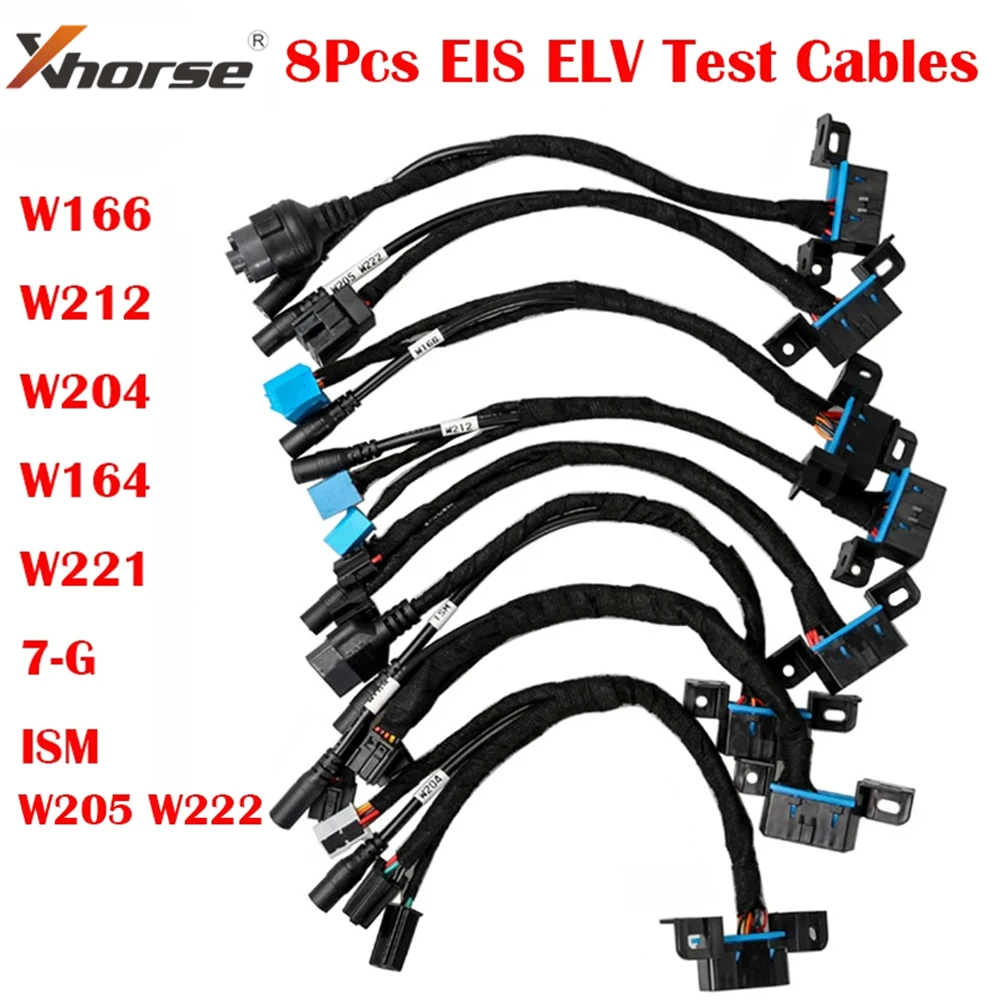 

8 шт. тестовые кабели EIS ELV W204 W212 W221 W164 W166 W205 W222 для Mercedes работает с VVDI MB BGA и CGDI Prog MB